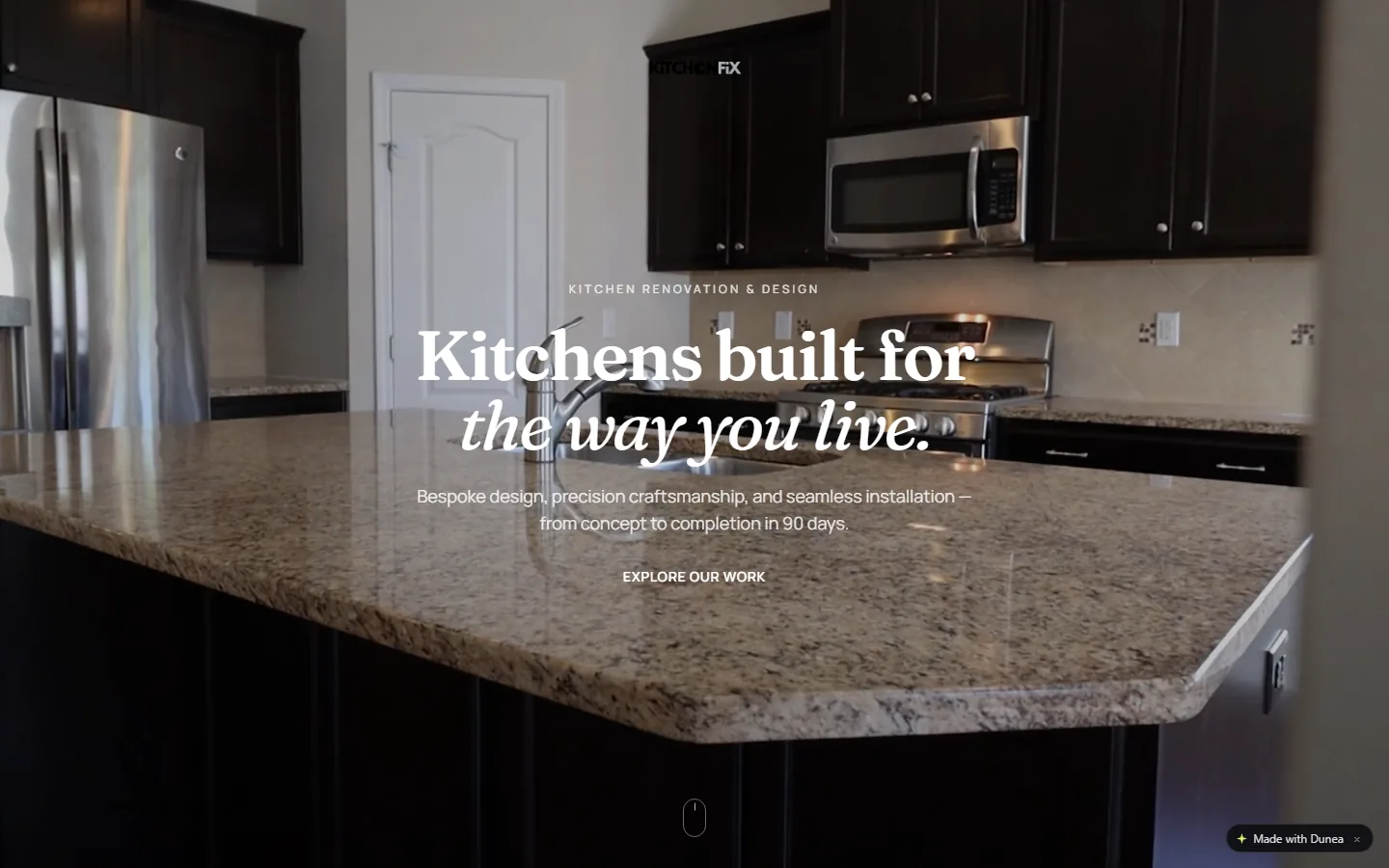 Screenshot of KitchenFix