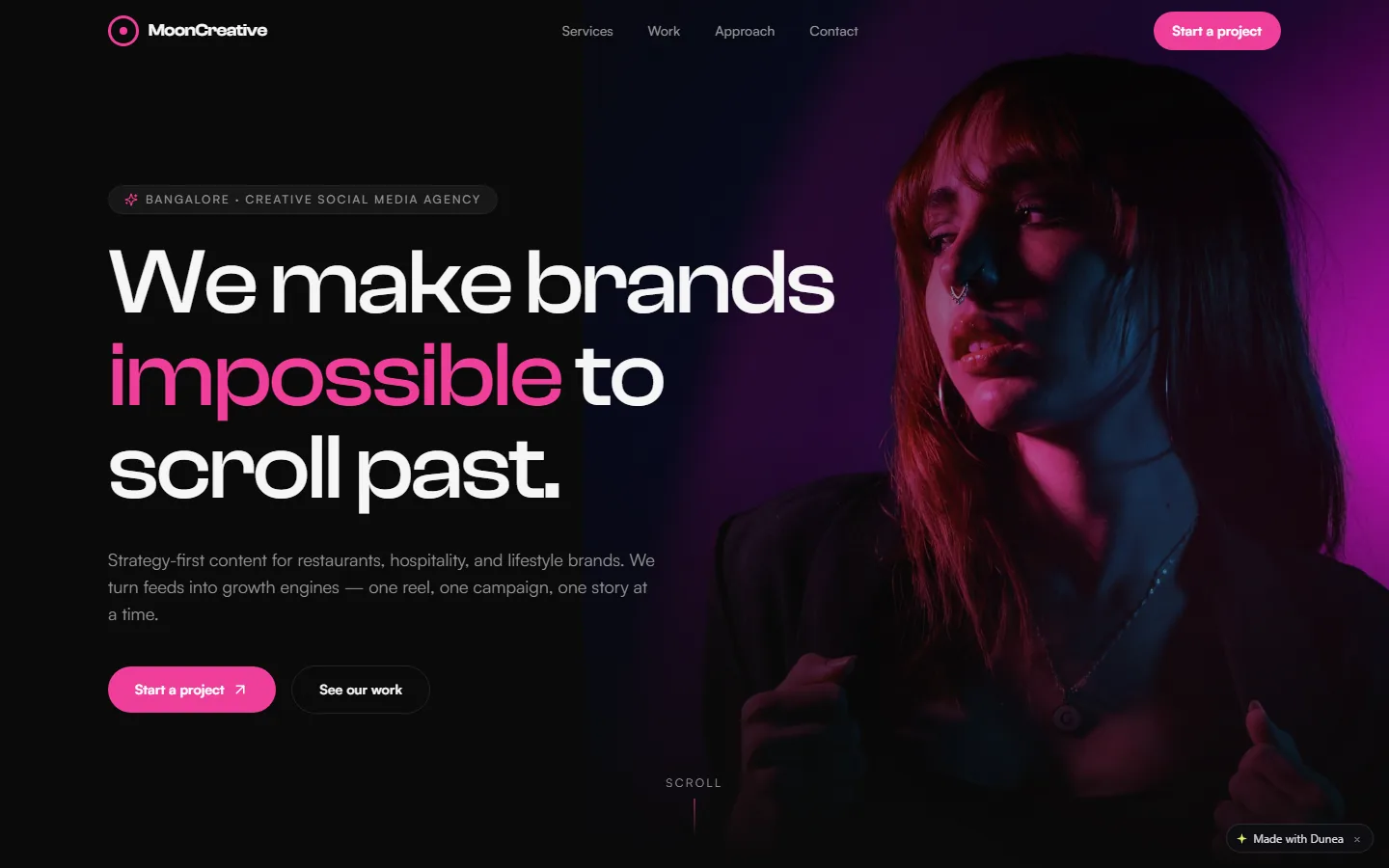 Screenshot of MoonCreative